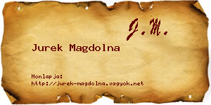 Jurek Magdolna névjegykártya